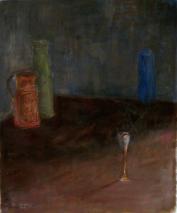 quatre-vases,-70,5X57,-huile-sur-toile,-2012